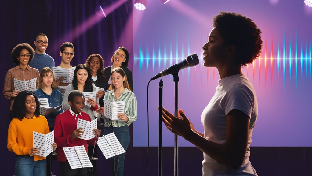use various voice ranges