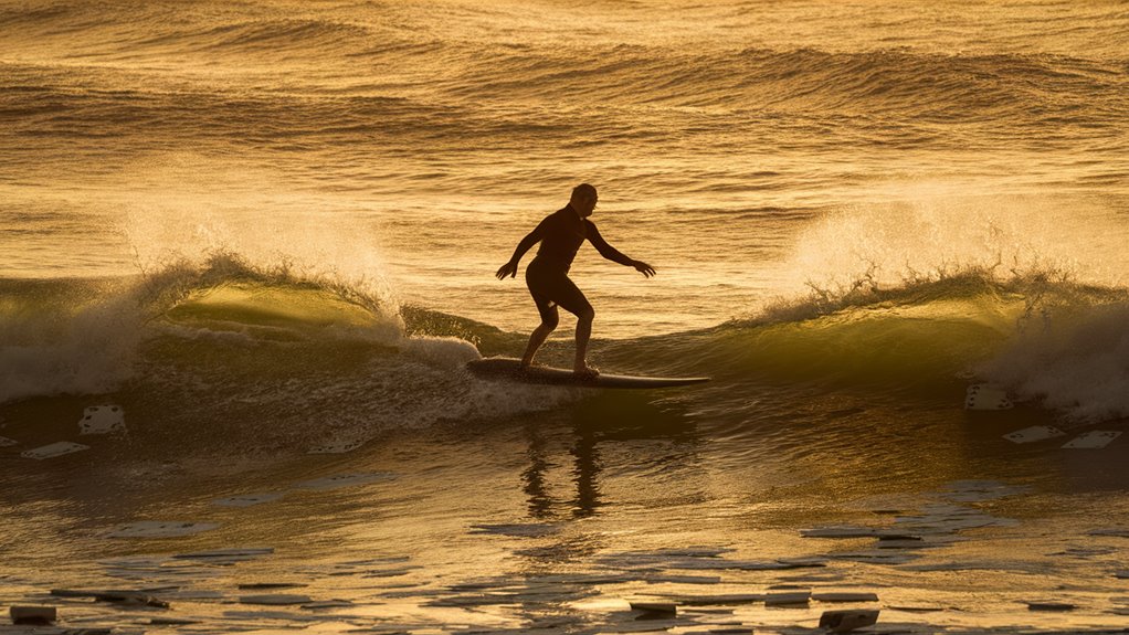 fleeting waves splitting shores