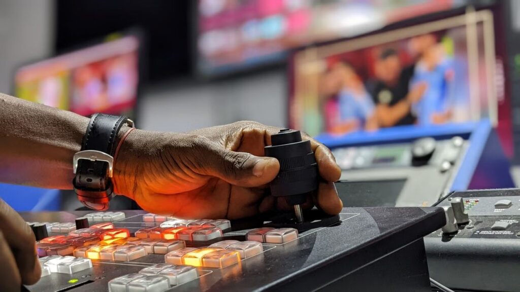 Television production studio involved in broadcasting and content distribution.